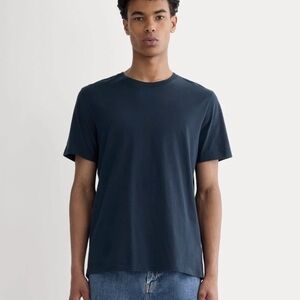 Everlane Men's Dark Blue Short Sleeve Crew Tee